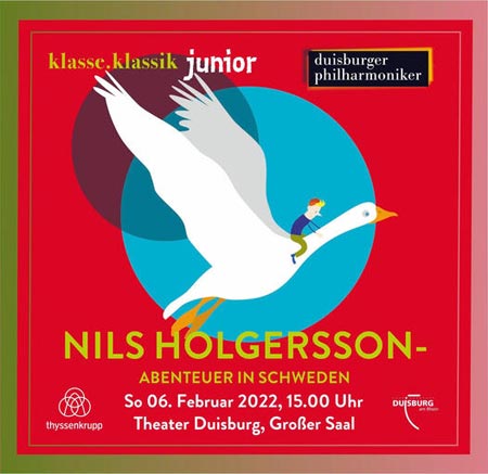 Orchestermärchen „Nils Holgersson – Abenteuer in Schweden“, Foto: Duisburger Philharmoniker
