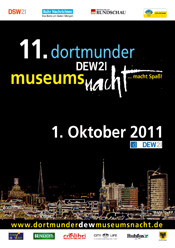 Plakat: 11. Dortmunder-DEW21-Museumsnacht 2011