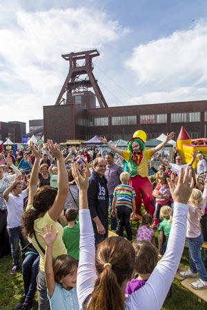 Clownshow , Foto: Jochen Tack / Stiftung Zollverein