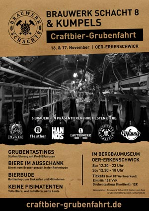 Der Flyer des Craftbier-Fests, Foto: Jonas Ohlms, Brauwerk Schacht 8