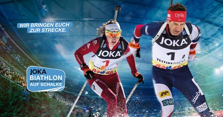 Biathlon auf Schalke, Foto: JOKA Biathlon World Team Challenge
