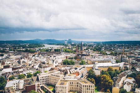 Blick vom Stadthaus oben, Fotocredit: Giacomo Zucca ©Bundesstadt Bonn 