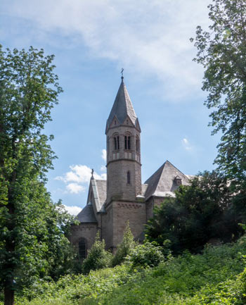 Kirchturm Kloster Saarn, Foto: Heinz Koopmann-Horn