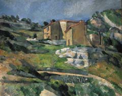 Paul Cézanne: 
Häuser in der Provence, um 1880, National Gallery of Art, Washington Collection of Mr. And Mrs. Mellon
