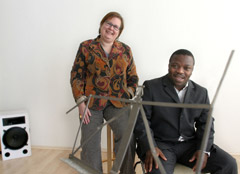 Silvia Stutzmann und Prince Churchill Olaye sind sehr zufrieden mit dem Erfolg ihres Projektes.