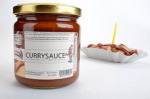 Die Currysauce gibt es im Online-Shop
