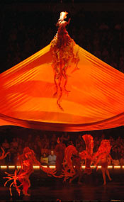 Cirque du Soleil verzaubert Oberhausen. Foto aus der Show " title=