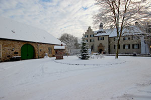 Wasserschloss Haus Dellwig im Schnee, Foto: Uwe Kolter