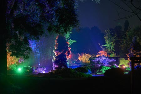 Der beleuchtete Park, Foto: Stiftung Schloss Dyck