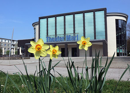 Das Theater Marl im Frühling, Foto: Stadt Marl/Pressestelle
