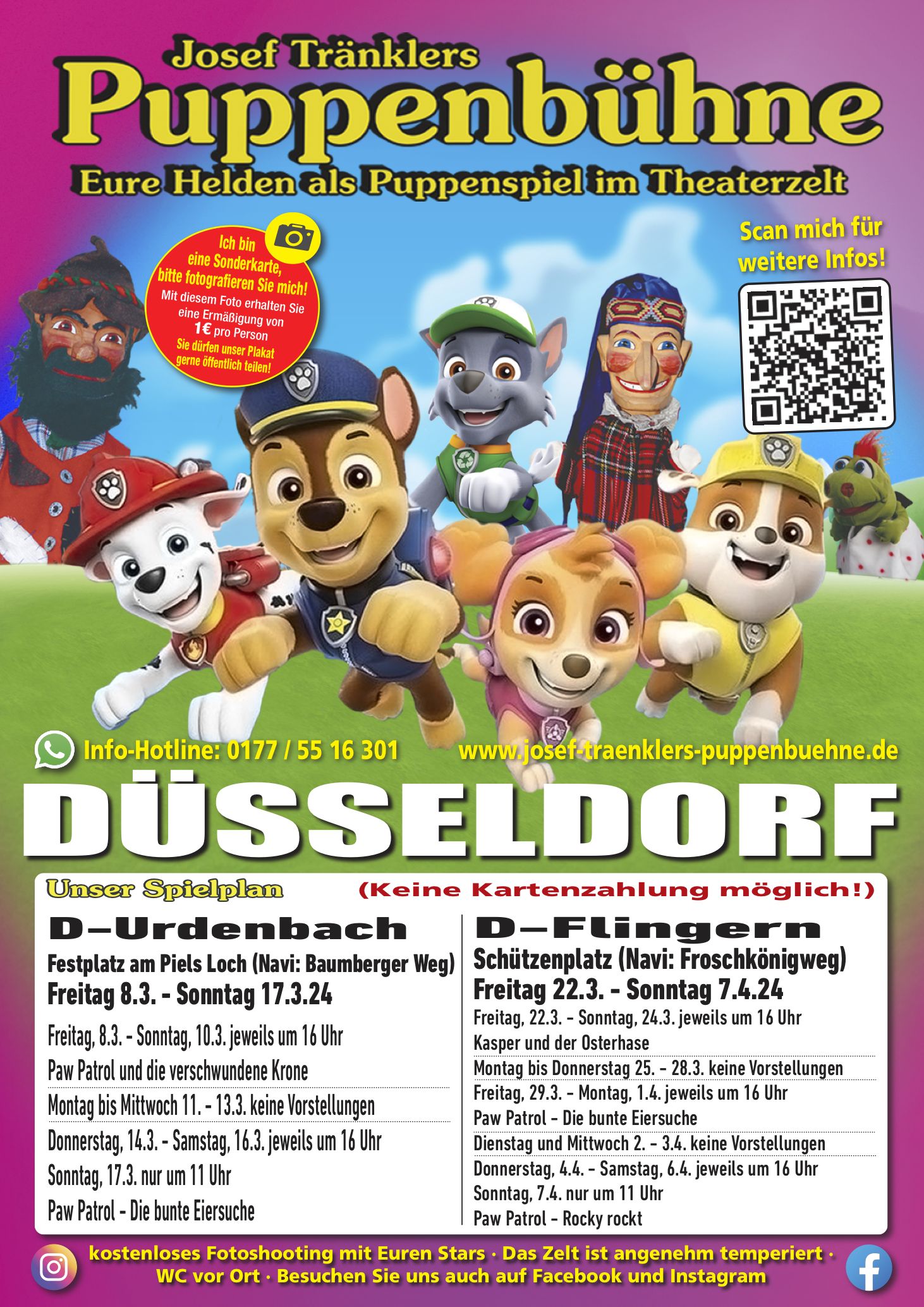 Josef Tränklers Puppenbühne gastiert in Düsseldorf-Flingern
